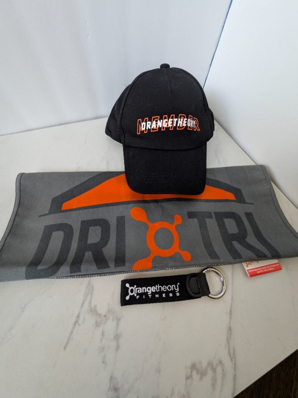 Orangetheory Towel, Hat and Keychain Bundle